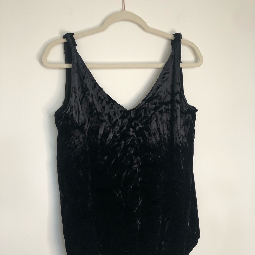 Express low back velvet tank